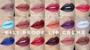 NIEUW!!!!    Bellapierre KISS PROOF LIP CREMES
