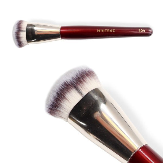 Burgundy Red large flat angled brush(504)